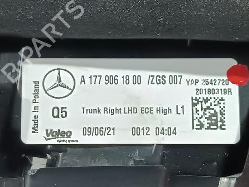 Right taillight MERCEDES-BENZ A-CLASS (W177) A 180 d (177.010) | BP19037923C35 