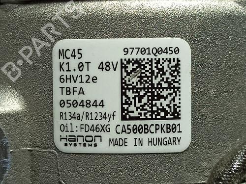 AC compressor HYUNDAI i20 III (BC3, BI3) 1.0 T-GDI hybrid 48V | BP27689016M34