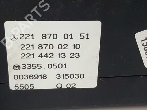 Climate control MERCEDES-BENZ S-CLASS (W221, V221) S 320 CDI (221.022, 221.122) | BP5030788I5