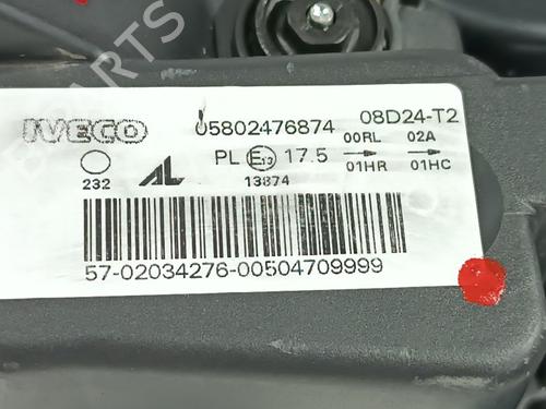 Venstre forlygte IVECO DAILY VI Platform/Chassis 33S16, 35S16, 35C16, 40C16, 42S16, 50C16 | BP28027987C28 
