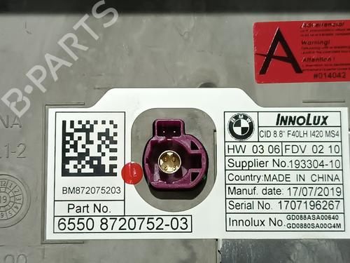 Display monitor BMW 1 (F40) 116 d | BP15136116C48