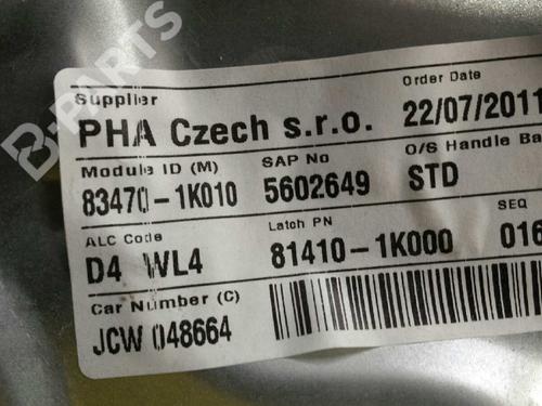 Rear left window mechanism HYUNDAI ix20 (JC) 1.6 CRDI | BP2771966C24 