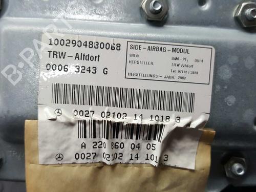 Right door airbag MERCEDES-BENZ S-CLASS (W220) S 320 CDI (220.026, 220.126) | BP11423700C51 