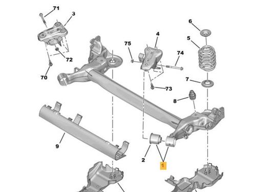 Used Rear axle CITROËN C3 AIRCROSS II (2R_, 2C_) 1.5 BlueHDi 110 (110 hp) 10737493