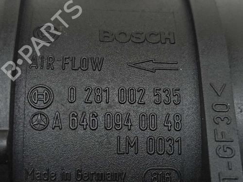 Mass air flow sensor MERCEDES-BENZ S-CLASS (W220, V220) S 320 CDI (220.025, 220.125) | BP7162349M95 