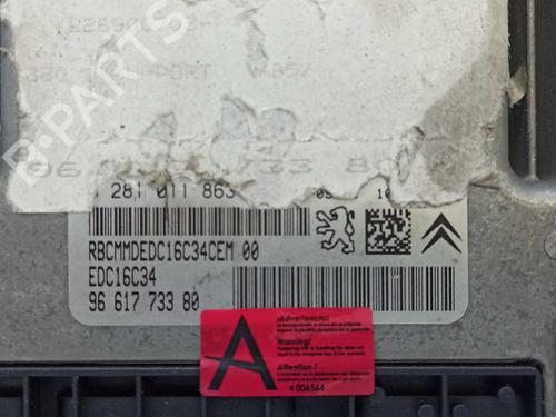 Engine control unit (ECU) CITROËN C4 I (LC_) 1.6 HDi | BP10265256M57 