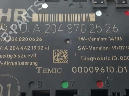 Comfort control module MERCEDES-BENZ C-CLASS (W204) C 320 CDI (204.022) | BP2747776M56