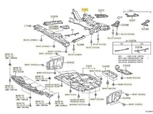 Subframe TOYOTA PRIUS (_W3_) | BP16390177M9