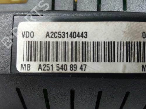 Instrument cluster MERCEDES-BENZ M-CLASS (W164) ML 320 CDI 4-matic (164.122) | BP3143732C47