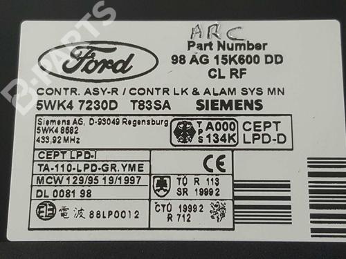 Electronic module FORD FOCUS I (DAW, DBW)  | BP7783072M83 