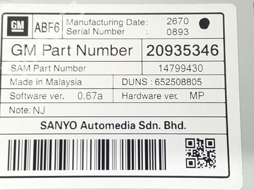 Display monitor OPEL INSIGNIA A (G09) 2.0 CDTI (68) | BP4863321C48 