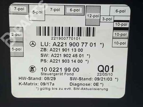 Electronic module MERCEDES-BENZ S-CLASS (W221, V221) S 350 CDI (221.022, 221.122) | BP6253045M83 