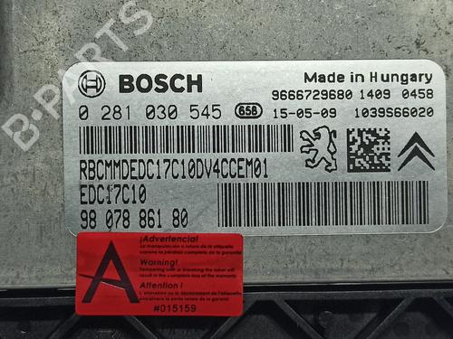 Engine control unit (ECU) PEUGEOT 208 I (CA_, CC_) 1.4 HDi | BP11807355M57