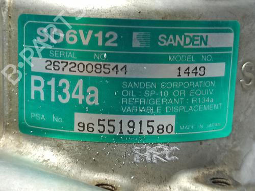 AC compressor PEUGEOT 206 Hatchback (2A/C) | BP28802728M34