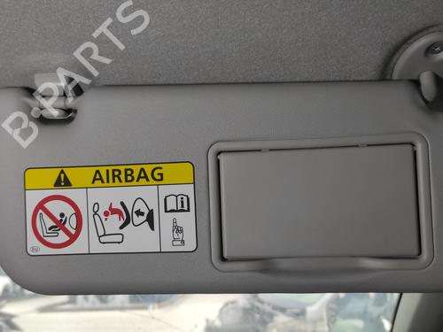 Right sun visor TOYOTA YARIS (_P13_) 1.5 Hybrid (NHP130_, NHP130) | BP16662401I2