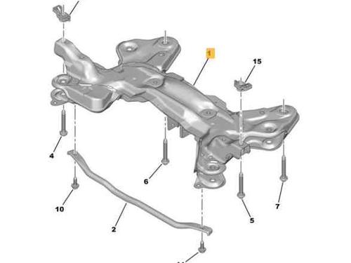 Used Subframe PEUGEOT 2008 I (CU_) 1.2 PureTech 82 (82 hp) 10221995