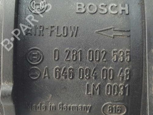Mass air flow sensor MERCEDES-BENZ E-CLASS (W211) E 220 CDI (211.006) | BP2749464M95 