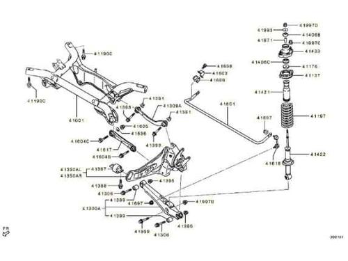 Used Rear axle MITSUBISHI ASX (GA_W_) [2009-2025]  16394178