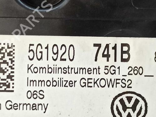 Instrument cluster VW GOLF VII (5G1, BQ1, BE1, BE2) 1.6 TDI | BP10067536C47