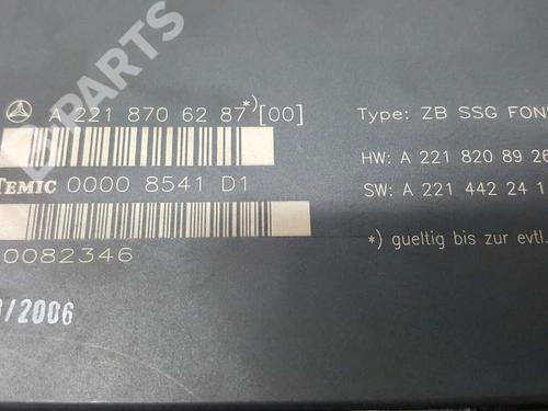 Electronic module MERCEDES-BENZ S-CLASS (W221, V221) S 320 CDI 4-matic (221.080, 221.180) | BP2747761M83 