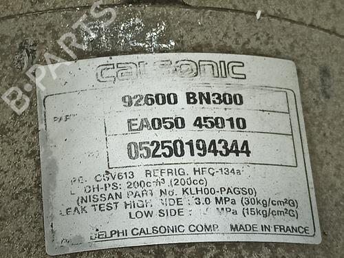AC compressor NISSAN ALMERA II (N16) 2.2 Di | BP25587197M34