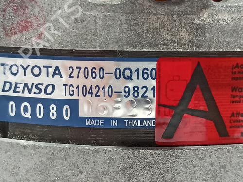 Generator TOYOTA AYGO X (_B7_) 1.0 VVT-i (KGB70) | BP31031330M7 