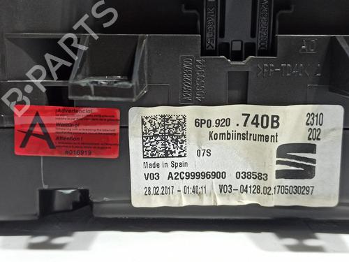 Instrument cluster SEAT IBIZA IV (6J5, 6P1) 1.2 TSI | BP16699763C47 