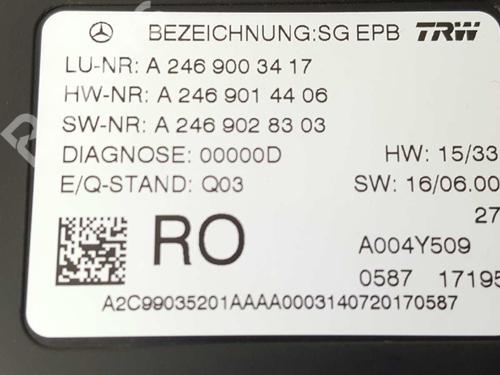 Elektronisk modul MERCEDES-BENZ CLA Coupe (C117) CLA 200 CDI / d (117.308) | BP5275552M83 