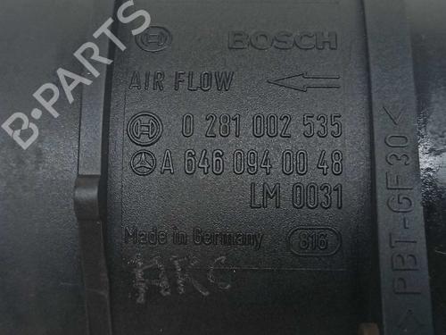 Mass air flow sensor MERCEDES-BENZ E-CLASS (W211) E 270 CDI (211.016) | BP9627158M95