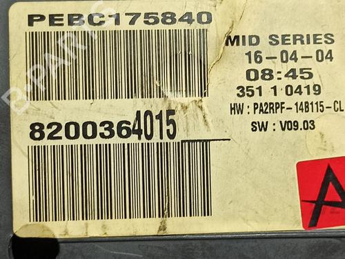 Instrument cluster RENAULT MEGANE II (BM0/1_, CM0/1_) 1.9 dCi (BM0G, CM0G) | BP27551813C47 