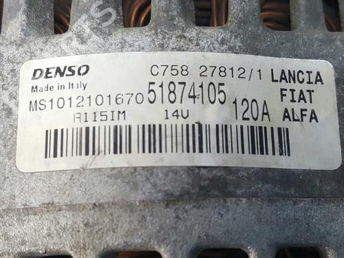 Alternator FIAT 500 (312_) 0.9 (312AXG1A, 312.AXG11) | BP3285494M7 