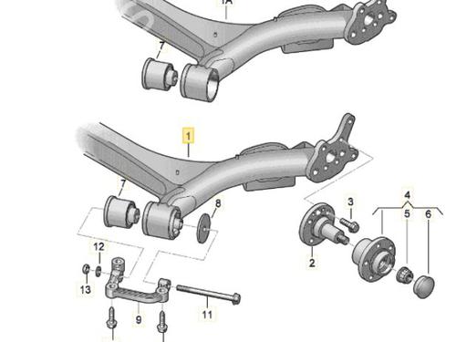 Bakaksel AUDI A2 (8Z0) 1.4 (75 hp) 8795153
