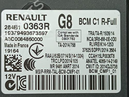 Electronic module RENAULT MEGANE IV Hatchback (B9A/M/N_) 1.5 Blue dCi 115 (B9A6) | BP11038438M83 