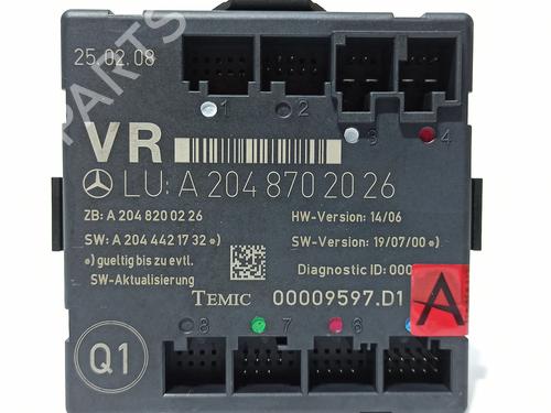 Comfort control module MERCEDES-BENZ C-CLASS (W204) C 200 CDI (204.007, 204.006) | BP16356305M56 