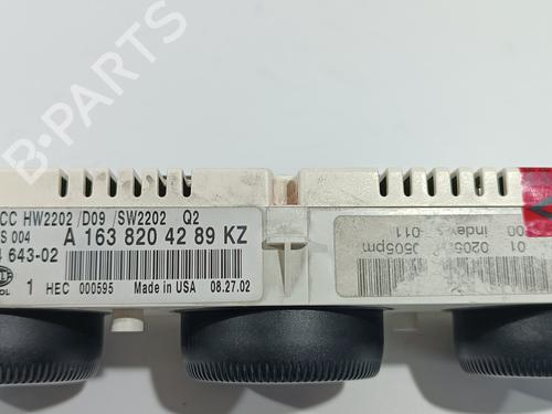 Climate control MERCEDES-BENZ M-CLASS (W163) ML 270 CDI (163.113) | BP19525710I5 
