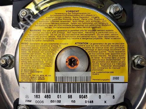 Førerens kollisjonspute MERCEDES-BENZ M-CLASS (W163) ML 270 CDI (163.113) | BP4861548C9 