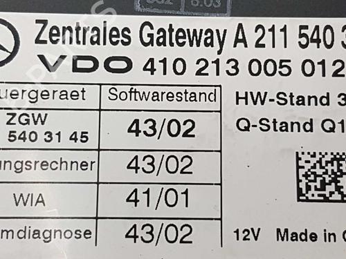 Moduł elektroniczny MERCEDES-BENZ E-CLASS (W211) E 240 (211.061) | BP9169369M83 
