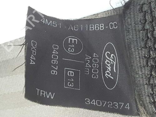 Used Rear left seatbelt FORD KUGA I [2008-2012]  6778054