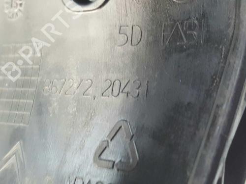 Rear right exterior door handle PEUGEOT 2008 I (CU_) 1.6 HDi | BP6510632C130