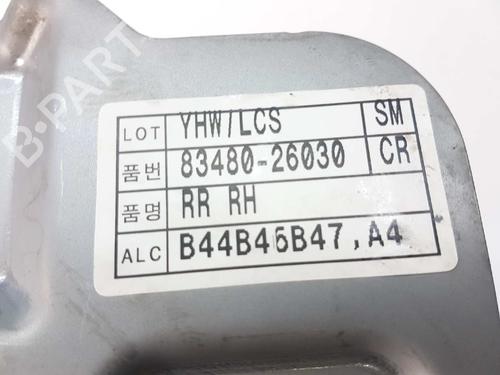 Rear right window mechanism HYUNDAI SANTA FÉ I (SM) 2.0 CRDi | BP3729206C25 