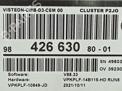 Instrument cluster OPEL CORSA F (P2JO) 1.2 (68) | BP18125865C47