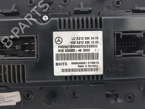 Climate control MERCEDES-BENZ E-CLASS (W212) E 220 CDI / BlueTEC (212.001, 212.002) | BP6530745I5 