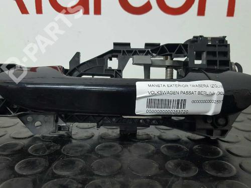 Rear left exterior door handle VW PASSAT B6 (3C2)  | BP2749232C130 