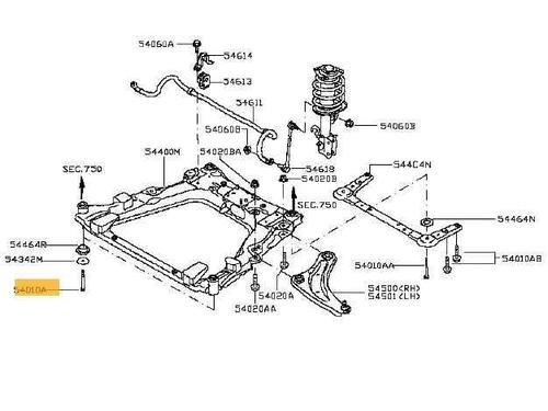 Used Subframe NISSAN PULSAR Hatchback (C13) 1.5 dCi (110 hp) 29264053