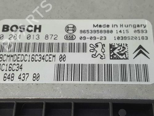 Centralita motor PEUGEOT PARTNER Tepee 1.6 HDi | BP7017789M57 