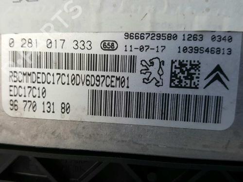 Engine control unit (ECU) PEUGEOT 308 I (4A_, 4C_) 1.6 HDi | BP5233030M57