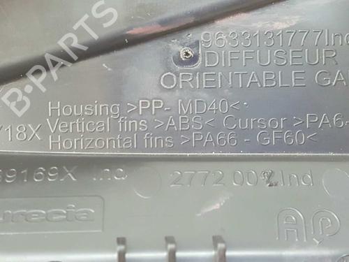 Air vent PEUGEOT 2008 I (CU_) 1.6 HDi | BP11639447I21