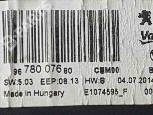 Electronic module CITROËN C4 CACTUS 1.2 VTi 82 | BP2787047M83 