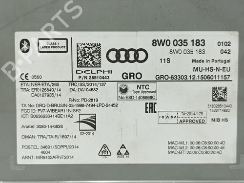 Electronic module AUDI A4 B9 Avant (8W5, 8WD) 2.0 TDI | BP19540657M83