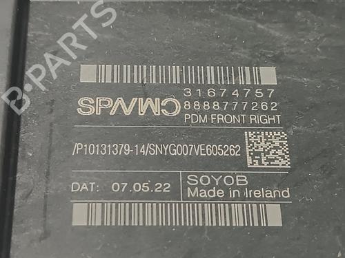 Right front window motor VOLVO V90 II Cross Country (236) D4 AWD | BP18330225E20